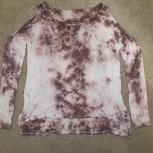 american eagle tie-dye long sleeve shirt